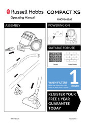 Russell Hobbs COMPACT XA RHCV1611AS Operating Manual