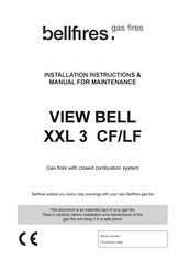 Bellfires VIEW BELL XXL 3 CF Installation Instructions & Manual For Maintenance