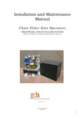GDS 630 CH Installation And Maintenance Manual