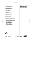 EINHELL 45.015.61 Operating Instructions Manual