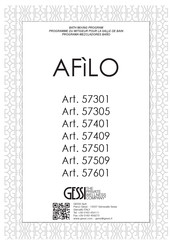 Gessi Afilo 57301 Manual