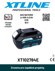 XTline XT102784E Original Instruction Manual