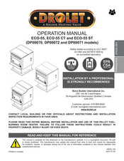 Drolet ECO-55 Operation Manual