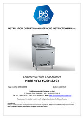 B+S YCJSF-2 Installation, Operating And Servicing Instruction Manual