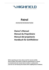 Highfield Patrol 600 Owner's Manual
