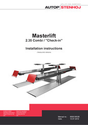 AUTOPSTENHOJ Masterlift 2.35 Combi Installation Instructions Manual