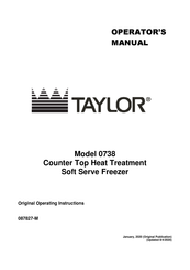 Taylor 0738 Operator's Manual