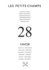LES PETITS CHAMPS CAVC28 Instruction Manual