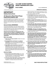 SNOWJOE MAX SJM988 Operator's Manual