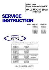 Mando Manual Fujitsu Ref. ASYA12LCC AR-RY3 - Repuestos de Aire Acondicionado