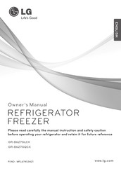 LG GR-B627GQCX Owner's Manual
