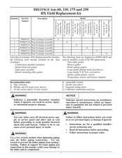 TriangleTube PRESTIGE Excellence PSRKIT01 Manual