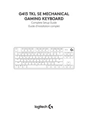 Logitech G G413 TKL SE Complete Setup Manual