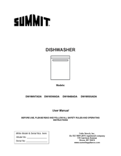 Summit DW184BADA User Manual