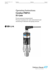 Endress+Hauser Cerabar PMP21 Operating Instructions Manual