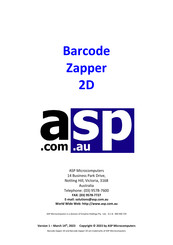 ASP Zapper Tornado 2D Manual