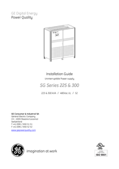 GE SG 225 Installation Manual