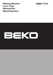 Beko WMD 77147 Manual