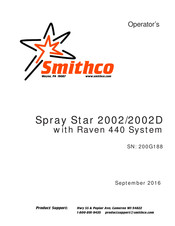 Smithco Spray Star 2002 Operator's Manual