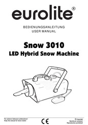 EuroLite Snow 3010 User Manual