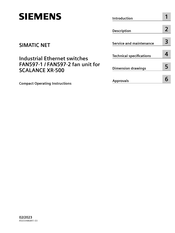 Siemens SIMATIC NET FAN597-1 Compact Operating Instructions