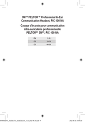3M Peltor TSEB240V/32AUS-ZR-P-H User Instruction