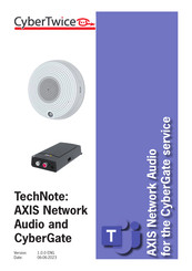 CyberTwice AXIS C8110 Tech Note