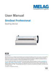 MELAG SiroSeal Professional User Manual