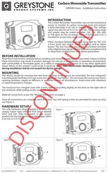 Greystone Energy Systems CMD5B4 Series Installation Instructions Manual