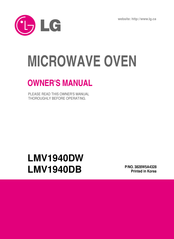 LG LMV1940DW Owner's Manual