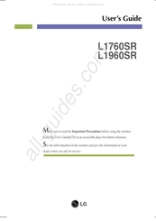 LG L1760SR User Manual