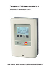 Thermo Solar SR24 Installation And Operating Instructions Manual