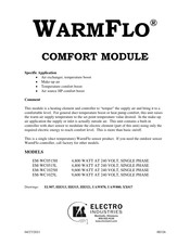 Electro Industries WarmFlo EM-WC1025H Manual