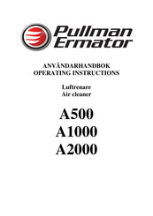 pullman Ermator A2000 Operating Instructions Manual