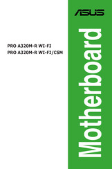 Asus PRO A320M-R WI-FI Instructions Manual