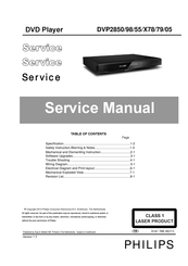 Philips DVP28X78 Service Manual