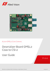 Allied Vision Technologies ALVIUM GMSL2 User Manual