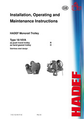 HADEF 18/16H-VA Instructions Manual