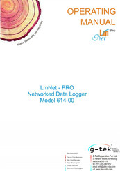G-Tek LmNet - PRO 614-00 Operating Manual