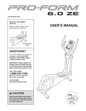 Pro-Form PFEL53909.0 User Manual