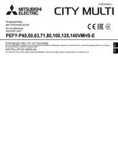 Mitsubishi Electric CITY MULTI PEFY-P71VMHS-E Installation Manual