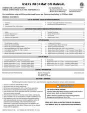 MORTEX E30B5D08AAD User's Information Manual