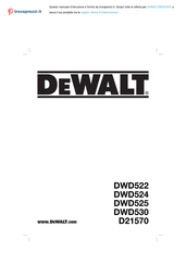 DeWalt DVD522KS Instruction Manual