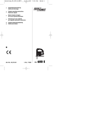 Go-On PS 600 E Original Operating Instructions