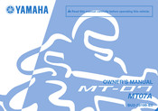 Yamaha MT-07 2016 Owner's Manual