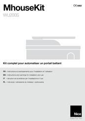 Nice MhouseKit WU200S Instructions And Warnings For Installation And Use