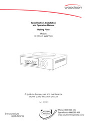Woodson WBPD20 Operation Manual