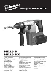 Milwaukee HD28 H Original Instructions Manual