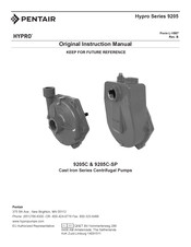 Pentair Hypro 9205 Series Original Instruction Manual