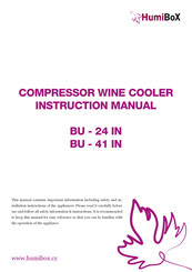 HumiBoX BU-41 IN Instruction Manual